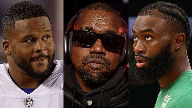 "They got Aaron Donald and Jaylen Brown, hella W" - NFL fans react to Kanye West's Donda Sports roping in stars