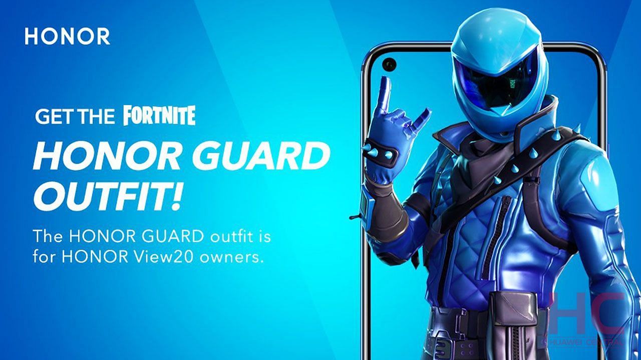 Honor Guard was obtainable only through a purchase of a new phone (Image via Epic Games)