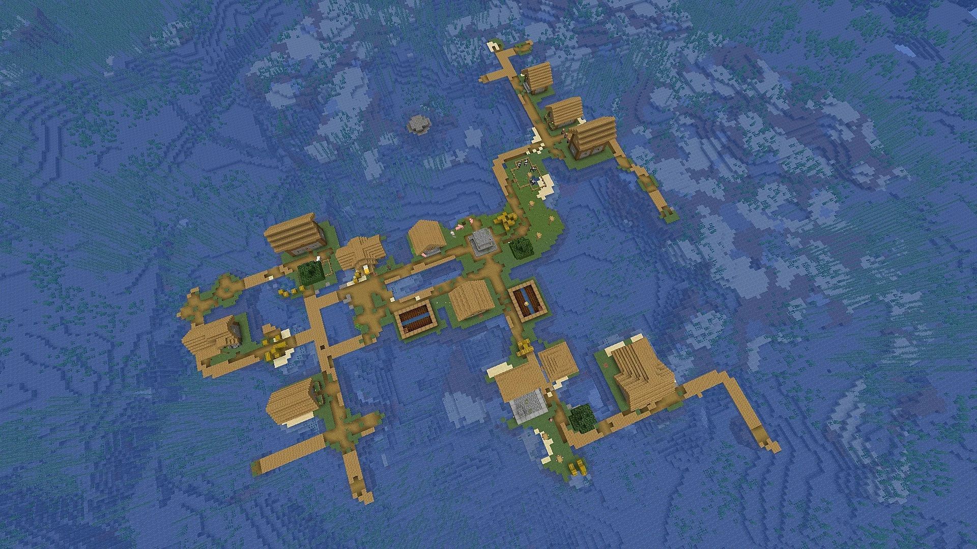 The survival island (Image via Minecraft)