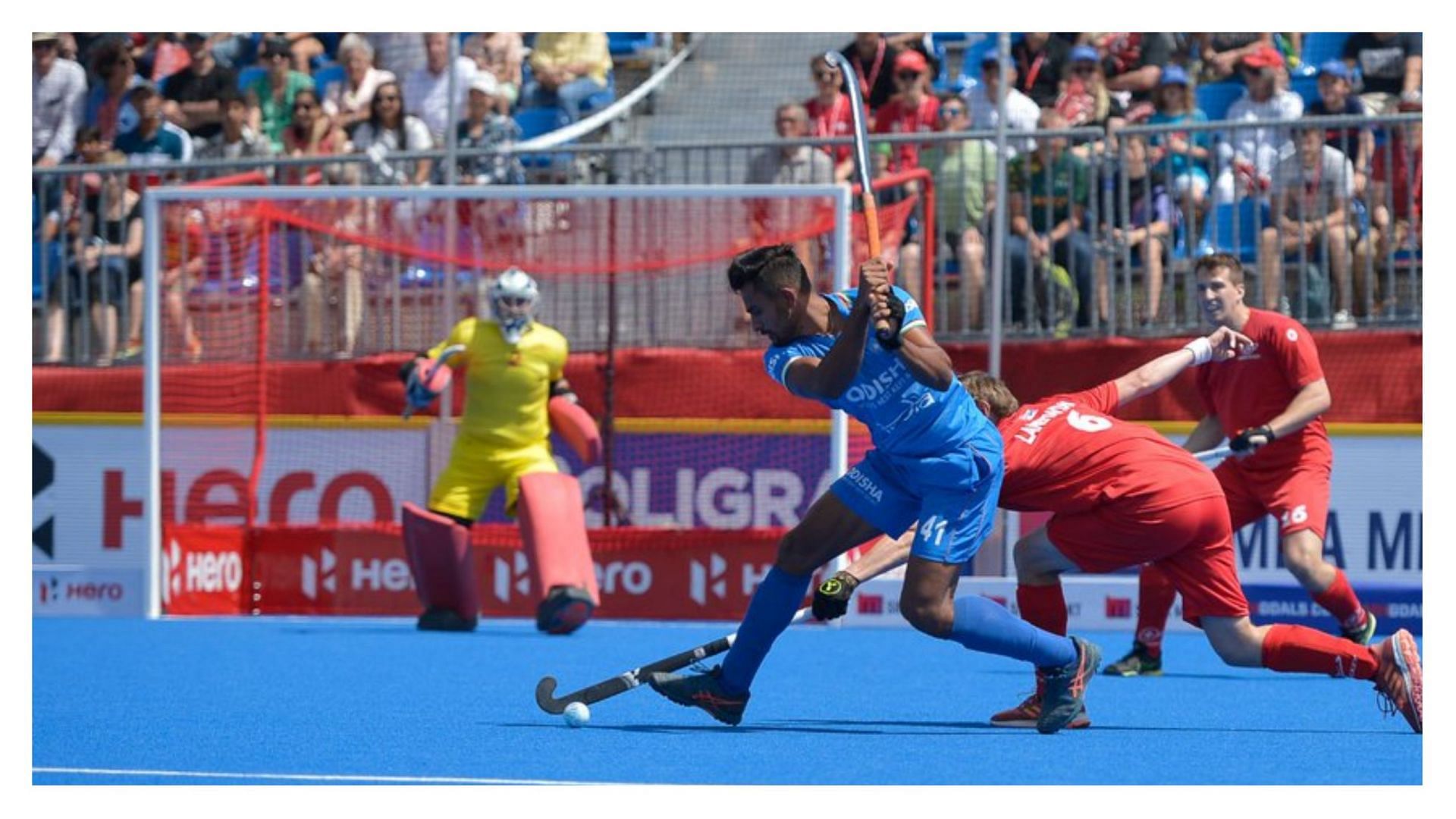 FIH Hockey 5s tournament: Sanjay in action (Pic Credit: Hockey India)