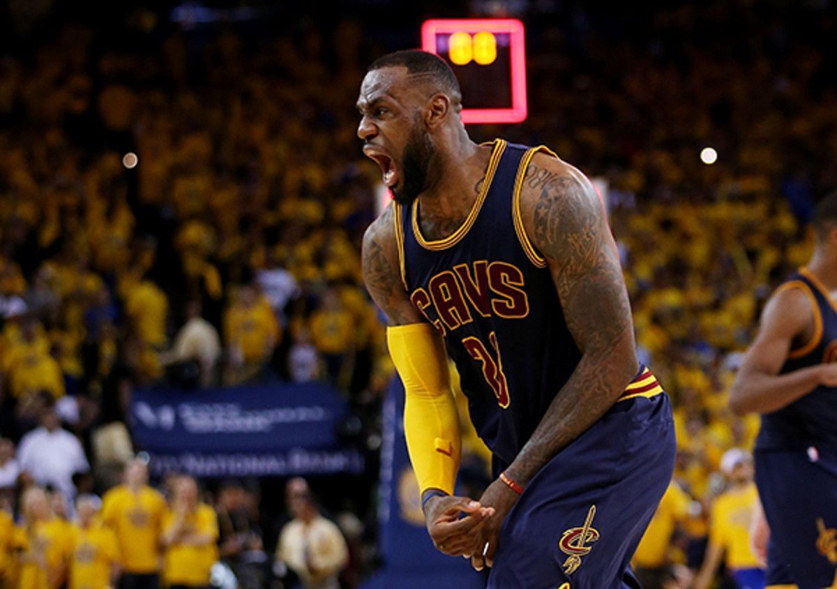 LeBron James during the 2015 NBA Finals.