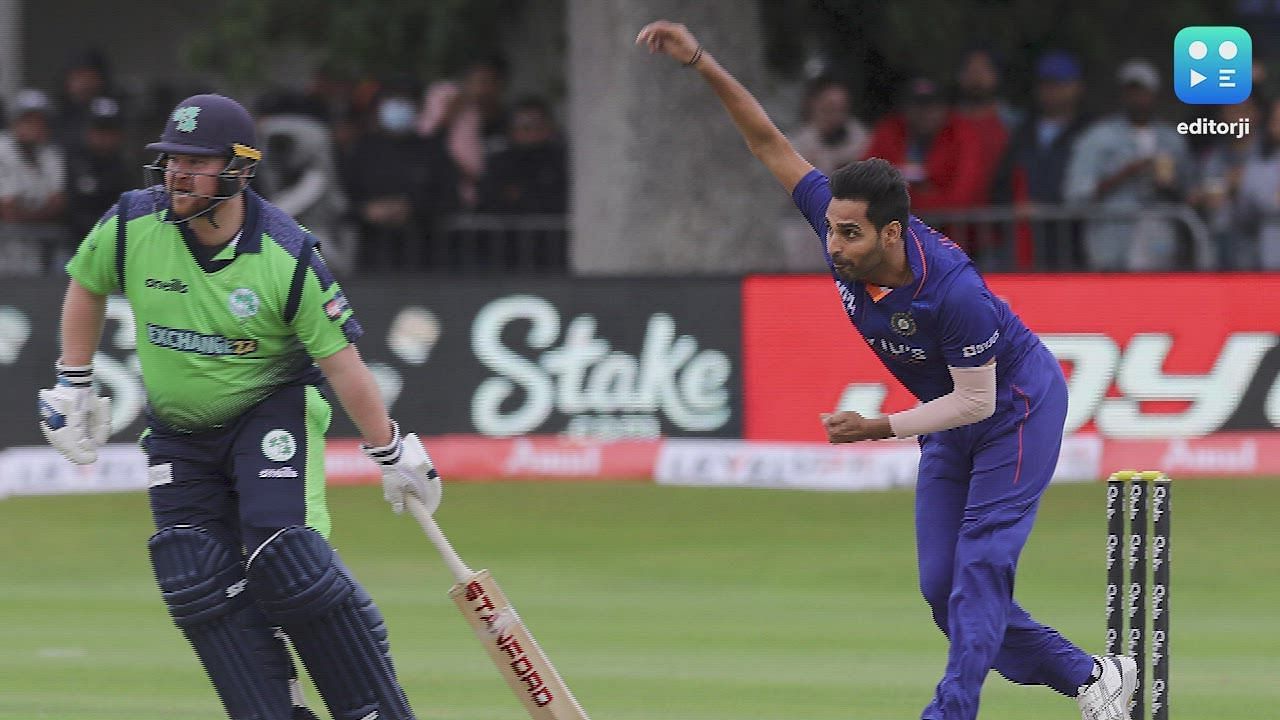 Bhuvneshwar Kumar ended with figures of 1-16 in the first T20I against Ireland