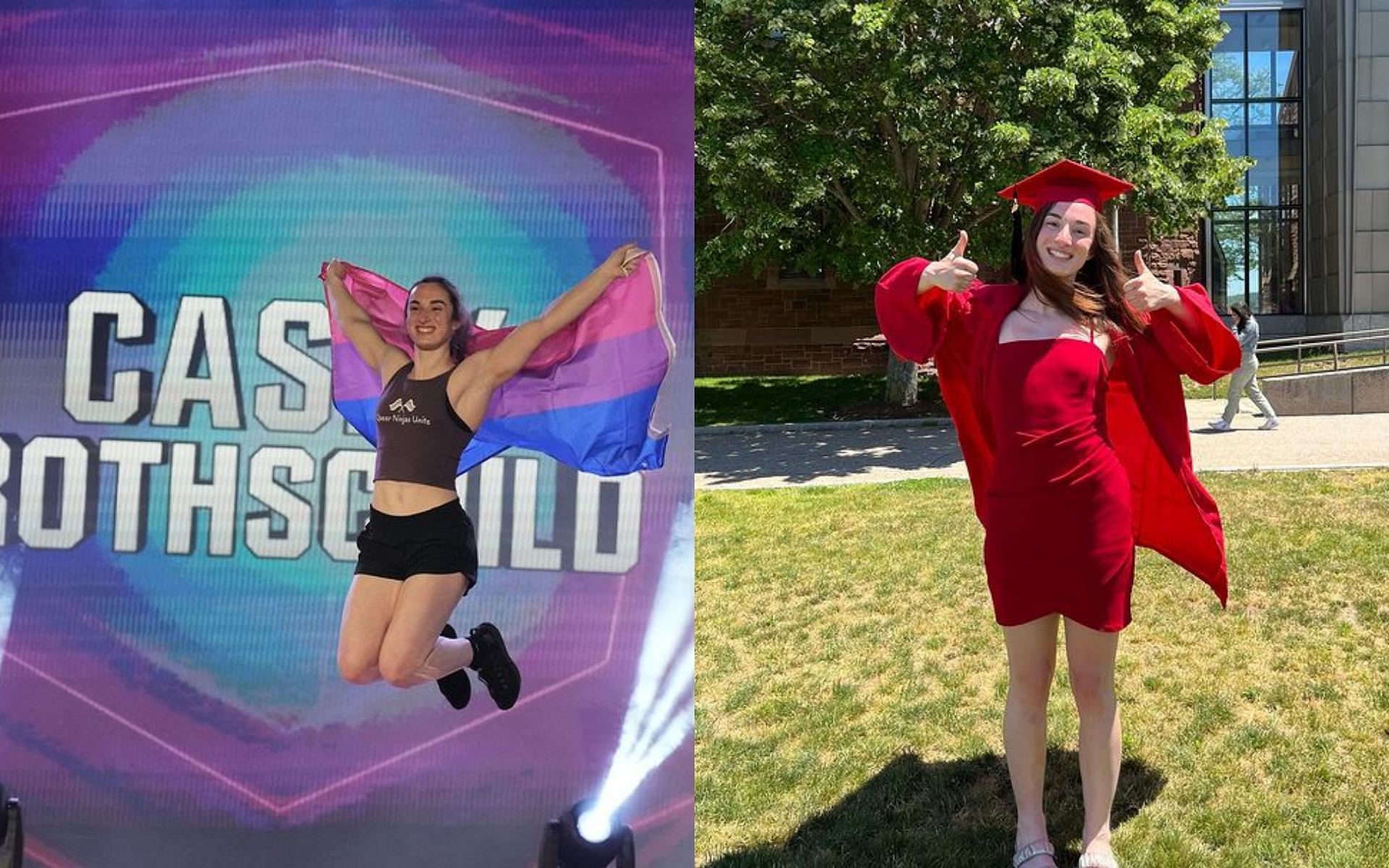 Casey Rothschild becomes the first woman finisher of American Ninja Warrior Season 14(Images via ninjawarrior and caseyrothschild/ Instagram)