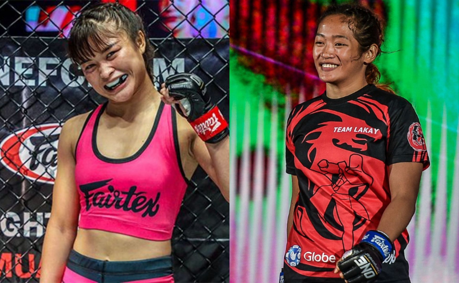 Stamp Fairtex (left) and Jenelyn Olsim (right) [Photo Credit: ONE Championship]