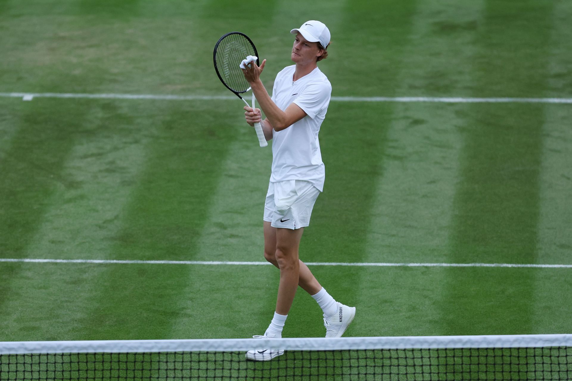 Jannik Sinner after beating Stan Wawrinka in the first round