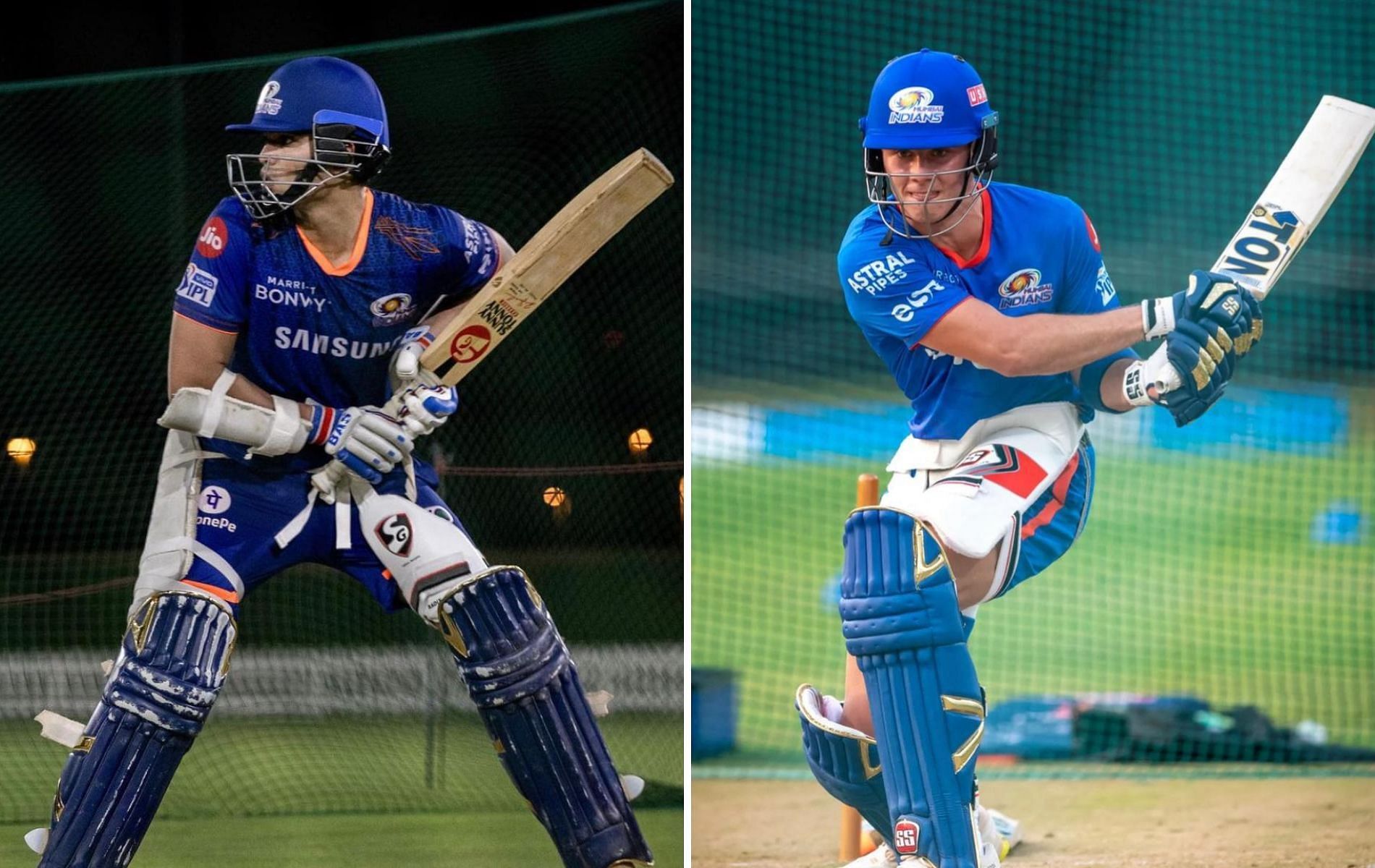 Arjun Tendulkar (L) and &lt;a href=&#039;https://www.sportskeeda.com/player/dewald-brevis&#039; target=&#039;_blank&#039; rel=&#039;noopener noreferrer&#039;&gt;Dewald Brevis&lt;/a&gt;. (Pics: Instagram)