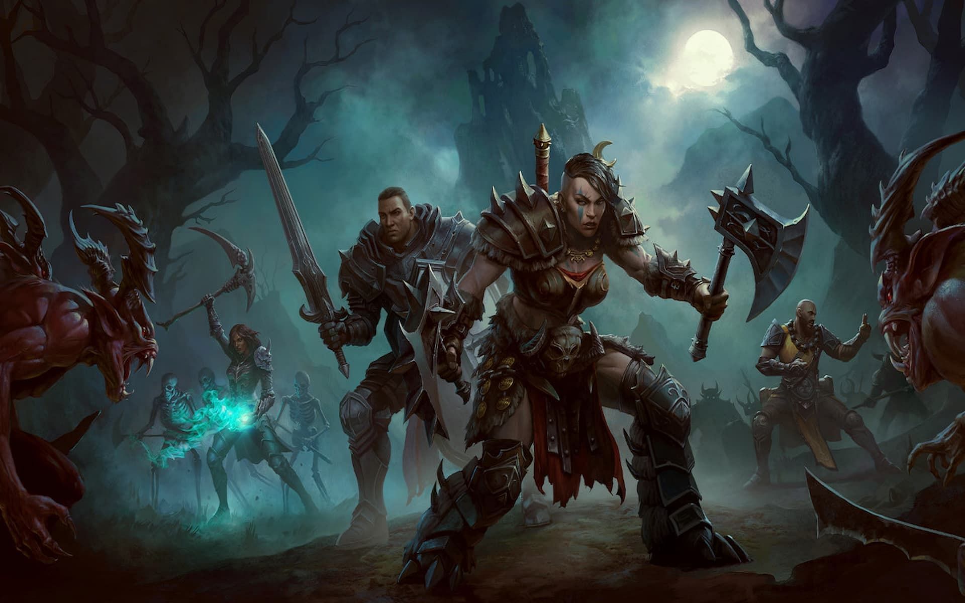 There are six mighty classes in Diablo Immortal (Image via Blizzard Entertainment)