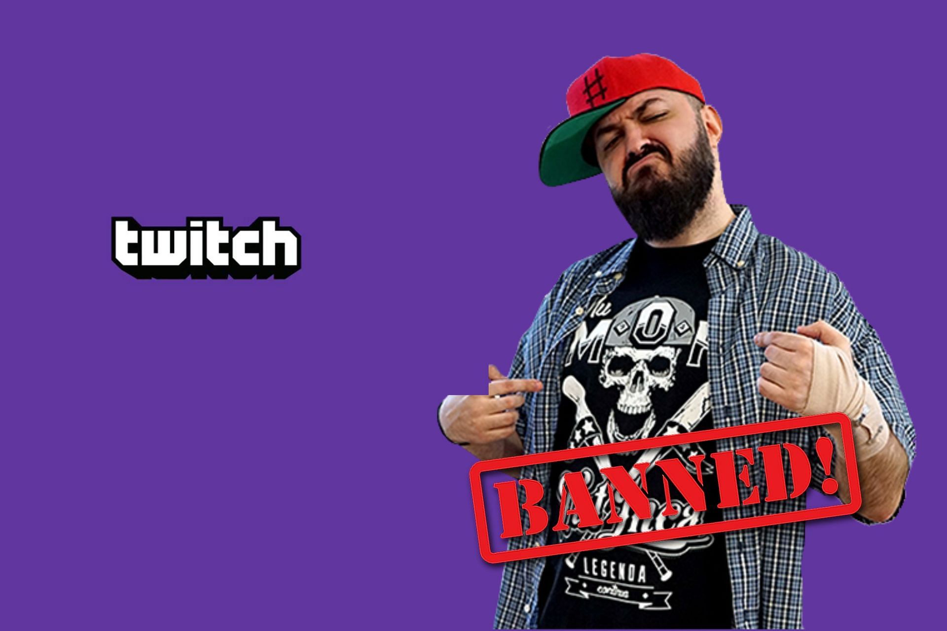 Twitch streamer CreativeMonkeyz gets banned for the second time on livestream (Image via- Sportskeeda)