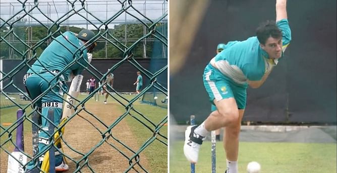 [Watch] Australia's Marnus Labuschagne and Pat Cummins lock horns in nets ahead of Sri Lanka Tests