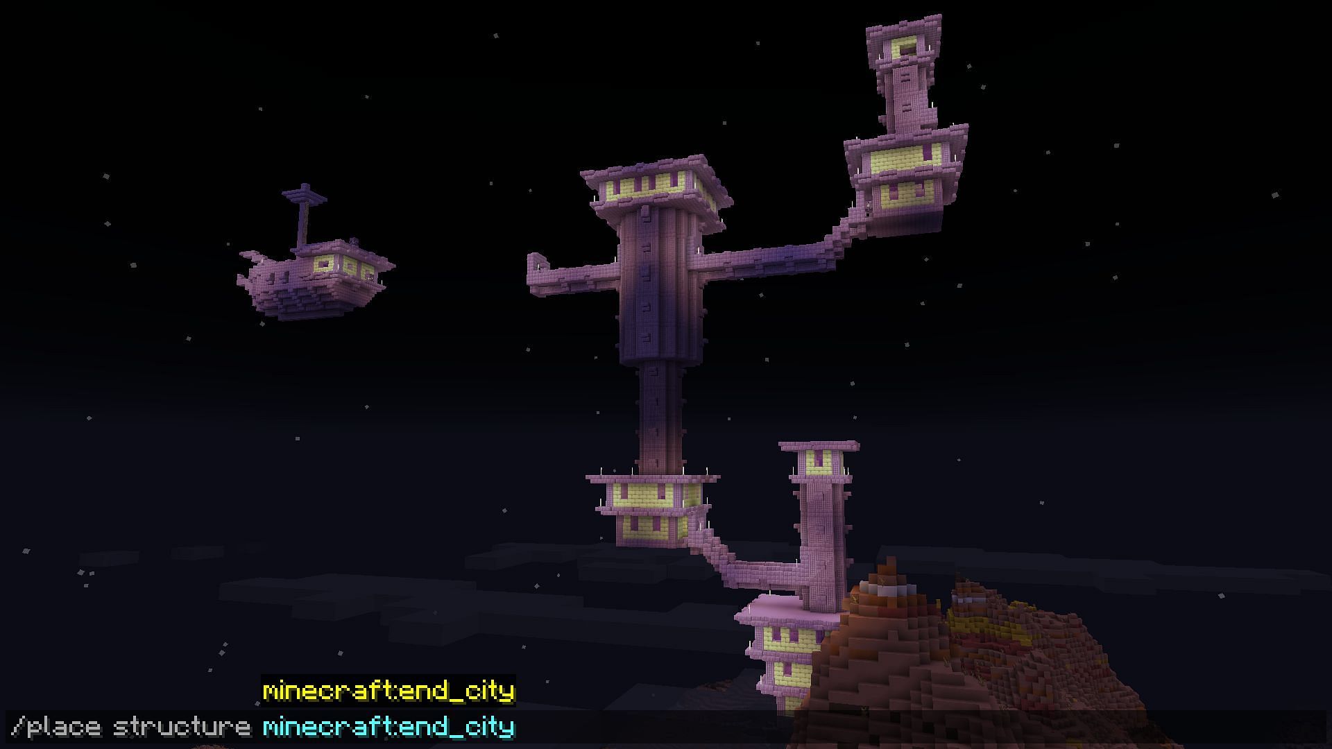Place structure command (Image via Minecraft 1.19)
