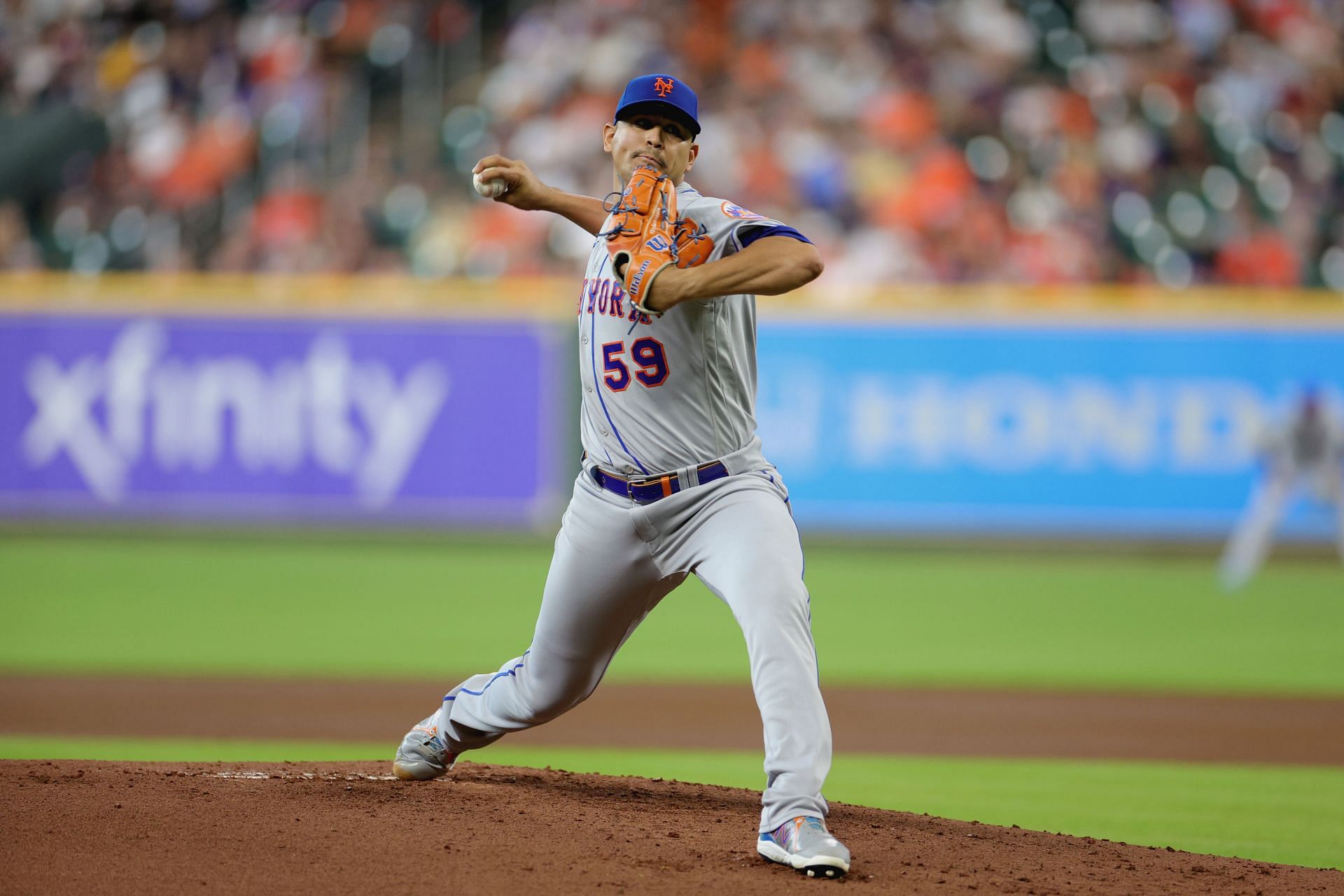 New York Mets starter Carlos Carrasco lasted just 2.1 innings in today&#039;s game against the Houston Astros.