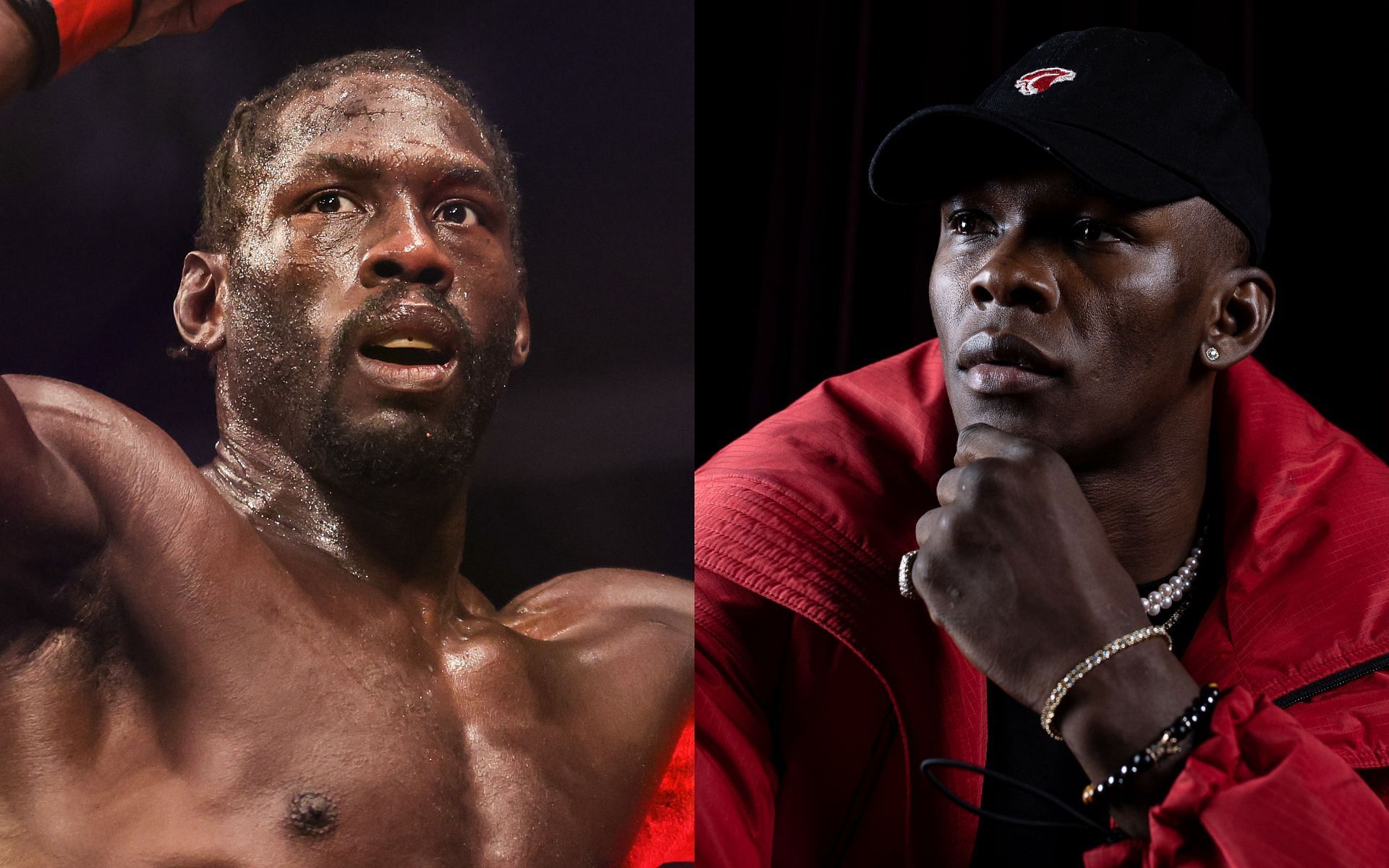 Jared Cannonier (left) and Israel Adesanya (right) (Images via Getty)