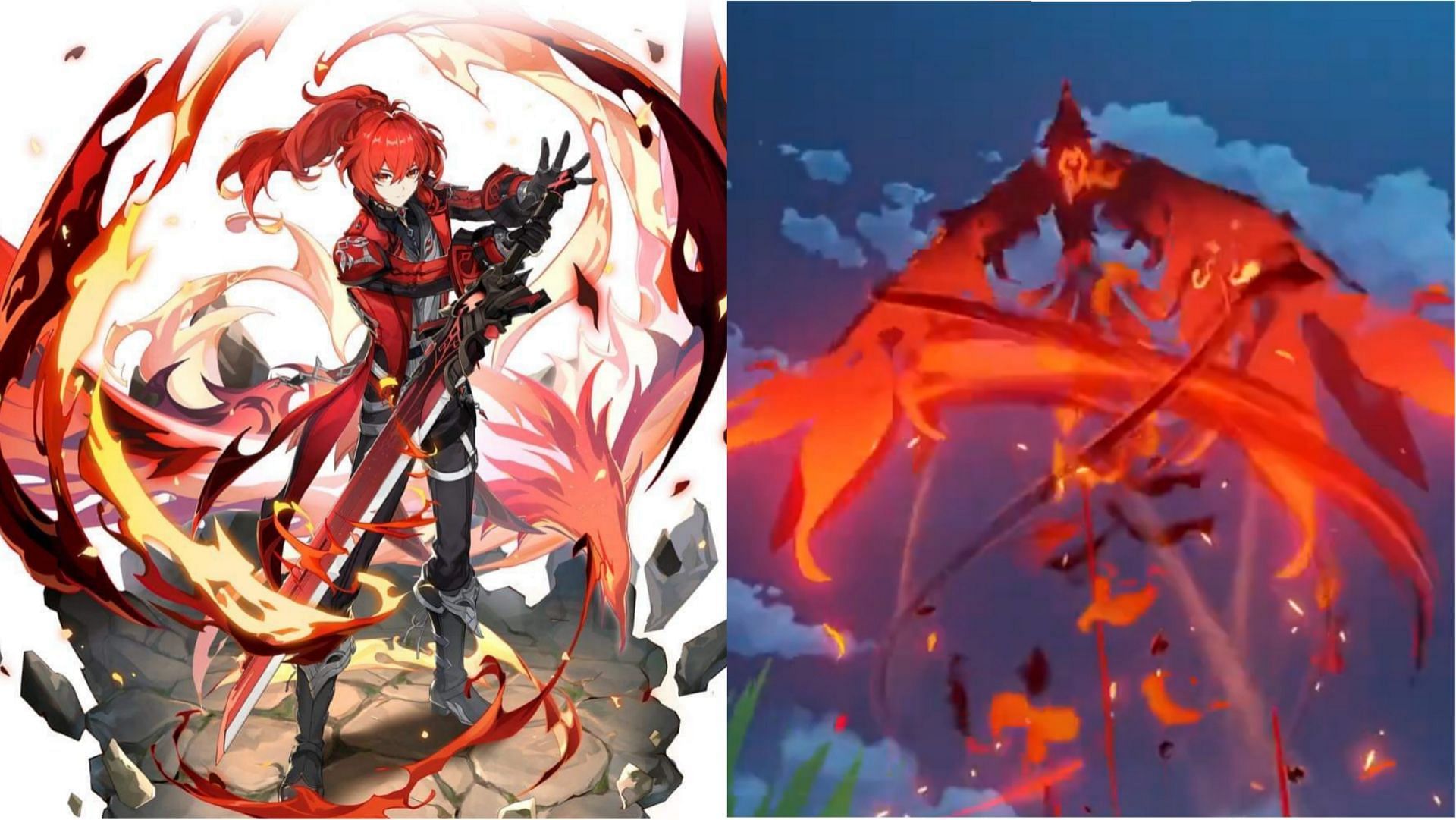 Diluc&#039;s new skin has some amazing effects (Image via Genshin Impact)