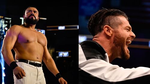 Andrade El Idolo (left); Matt Sydal (right)