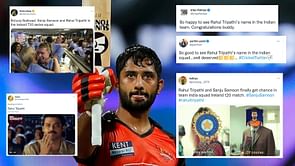 "Inner peace!" - Fans on Twitter gush as Rahul Tripathi gets maiden India call-up for Ireland T20Is