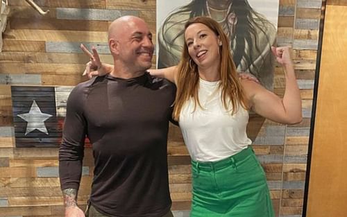 Joe Rogan (left), Meghan Murphy (right) [Images courtesy of @meghanemilymurphy on Instagram]