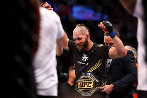 Jiri Prochazka after winning the UFC light heavyweight championship at UFC 275