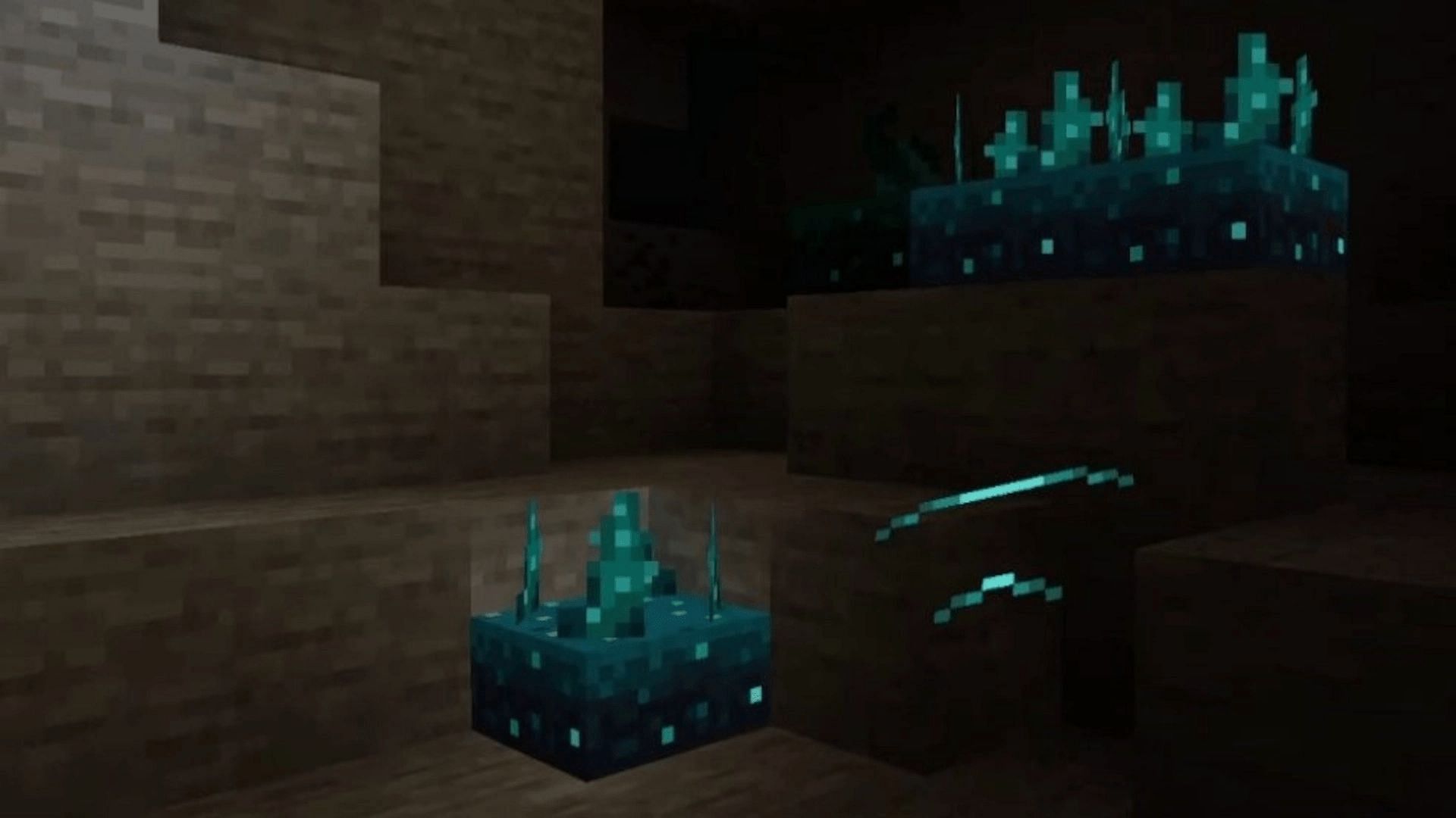 Minecraft 1.19&#039;s sculk sensor blocks (Image via Mojang)