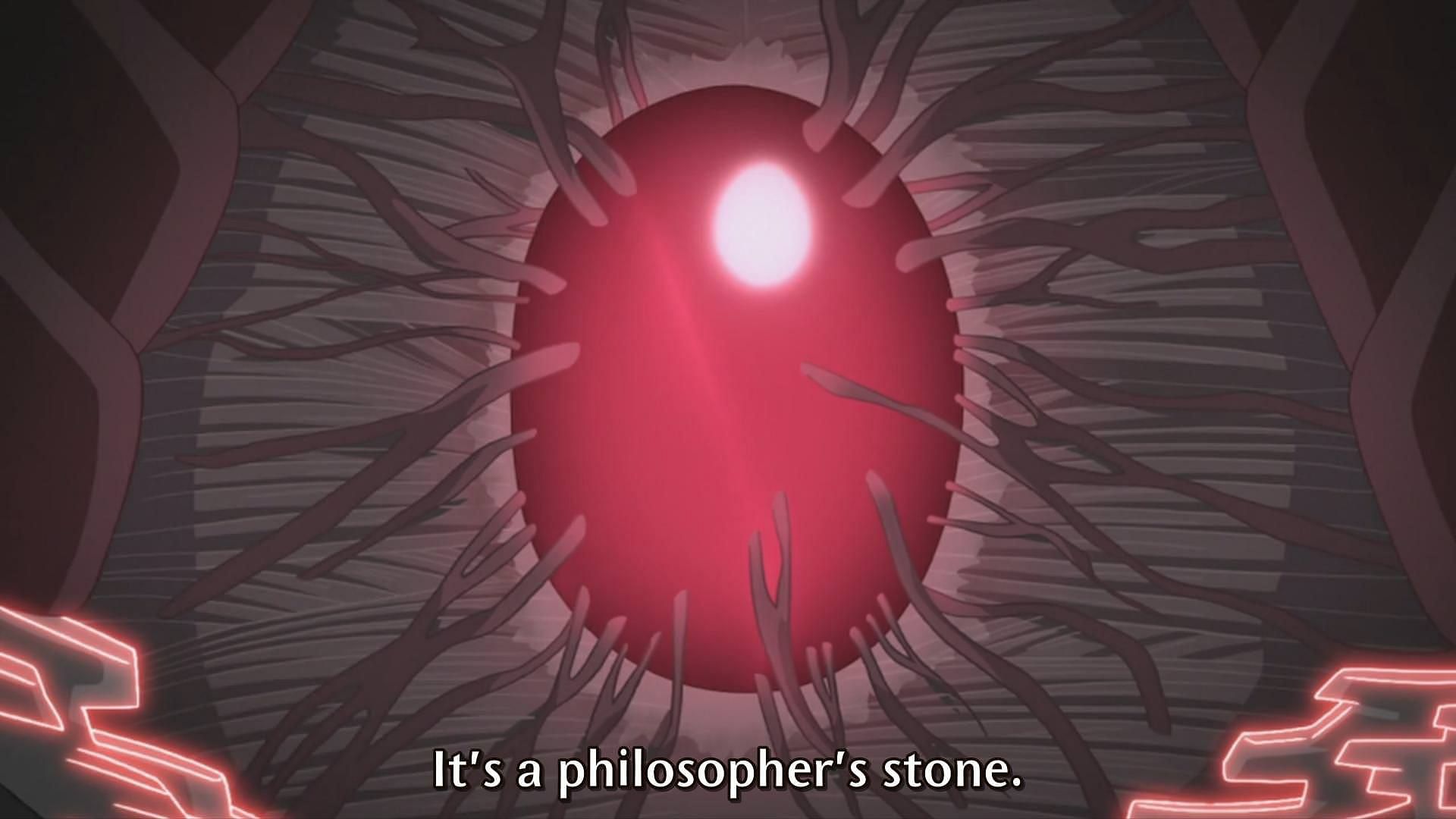 A Philosopher&#039;s Stone as seen in the Fullmetal Alchemist anime (Image Credits: Hiromu Arakawa/Square Enix, Viz Media, Fullmetal Alchemist)