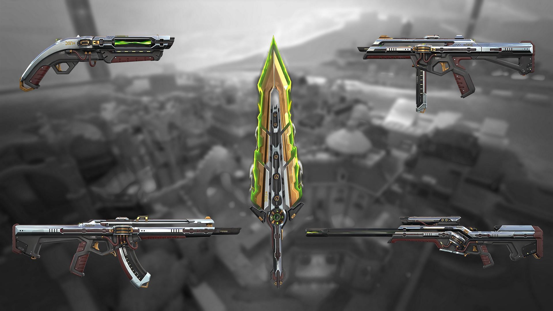 The Prelude to Chaos skinline in Valorant features some really interesting skins (Image via Sportskeeda)