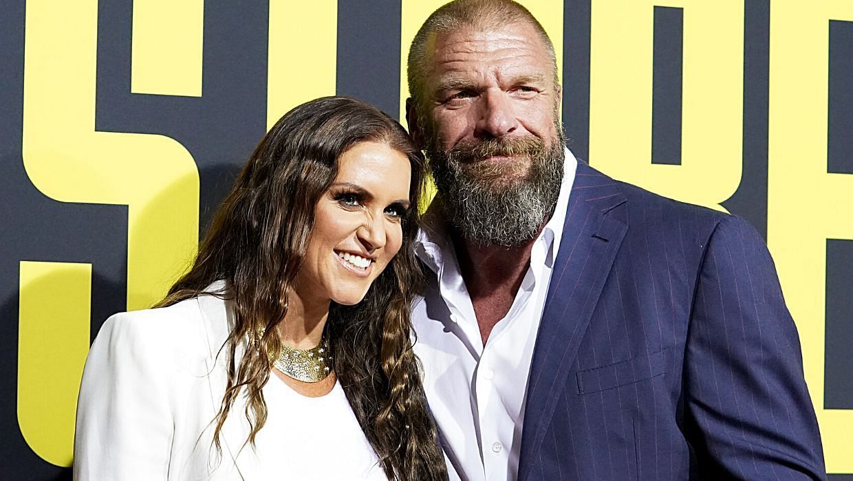 Triple H and his wife Stephanie McMahon