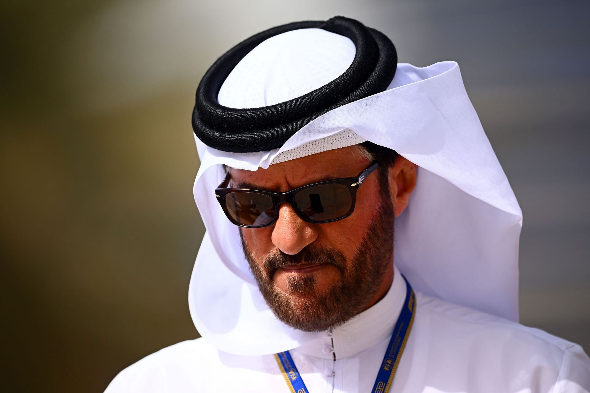 FIA president Mohammed Ben Sulayem at the F1 Grand Prix of Bahrain