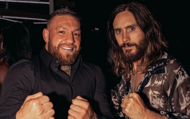 "Talkin plots and not movie ones" - Conor McGregor catches up with Jared Leto