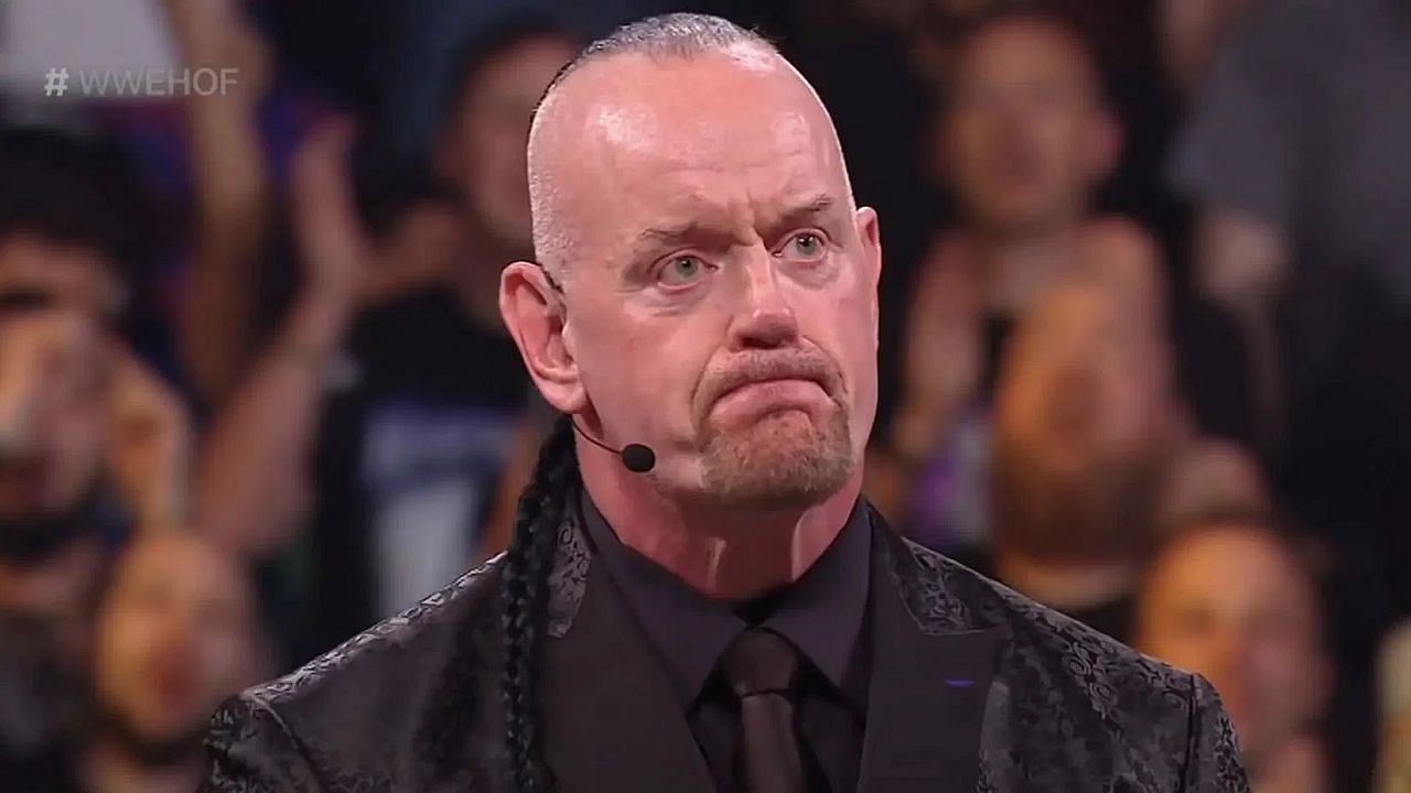 The Deadman during his WWE Hall of Fame induction