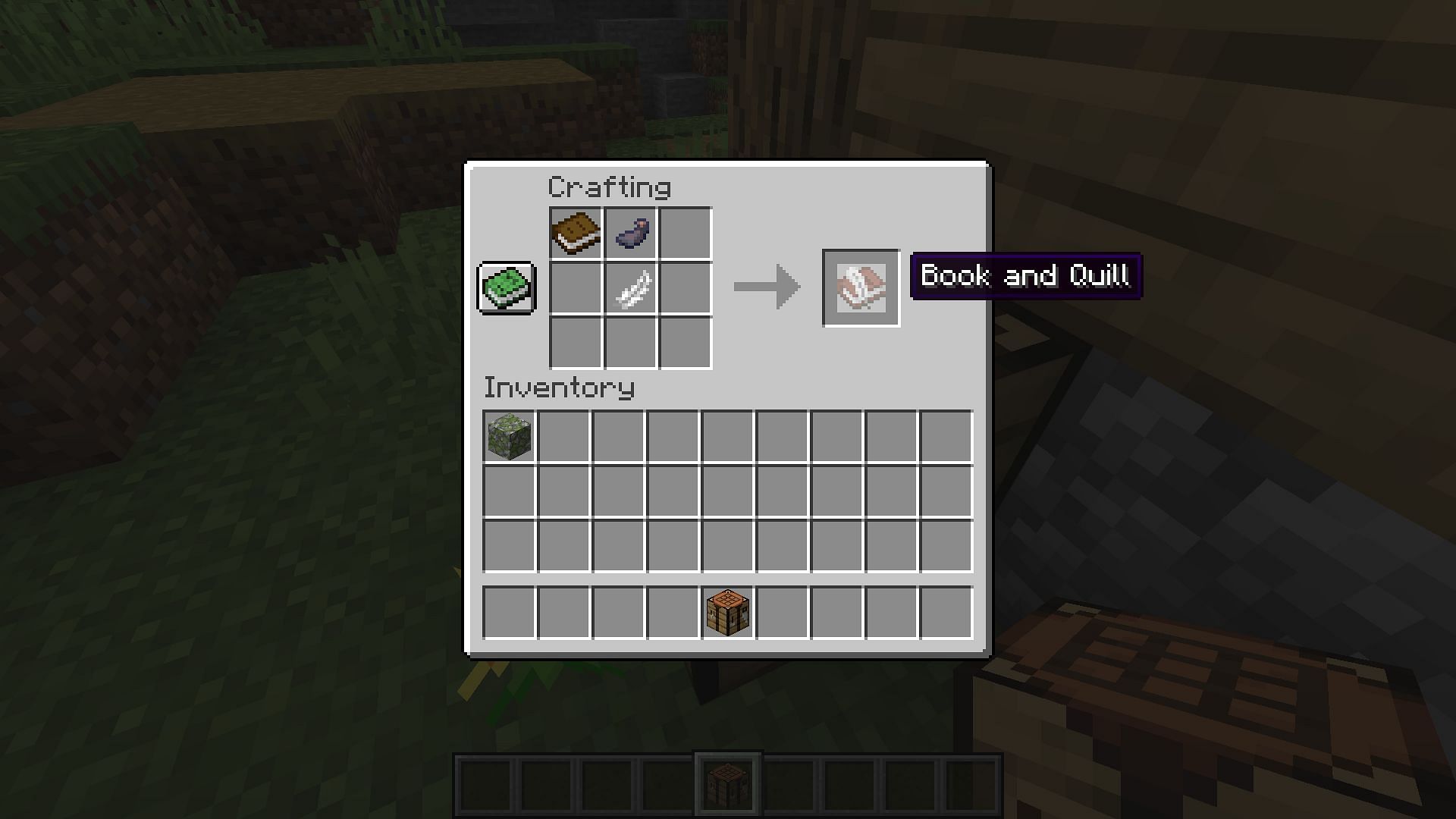 Crafting recipe (Image via Minecraft 1.19)