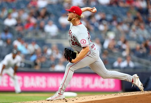 Noah Syndergaard of the Los Angeles Angels