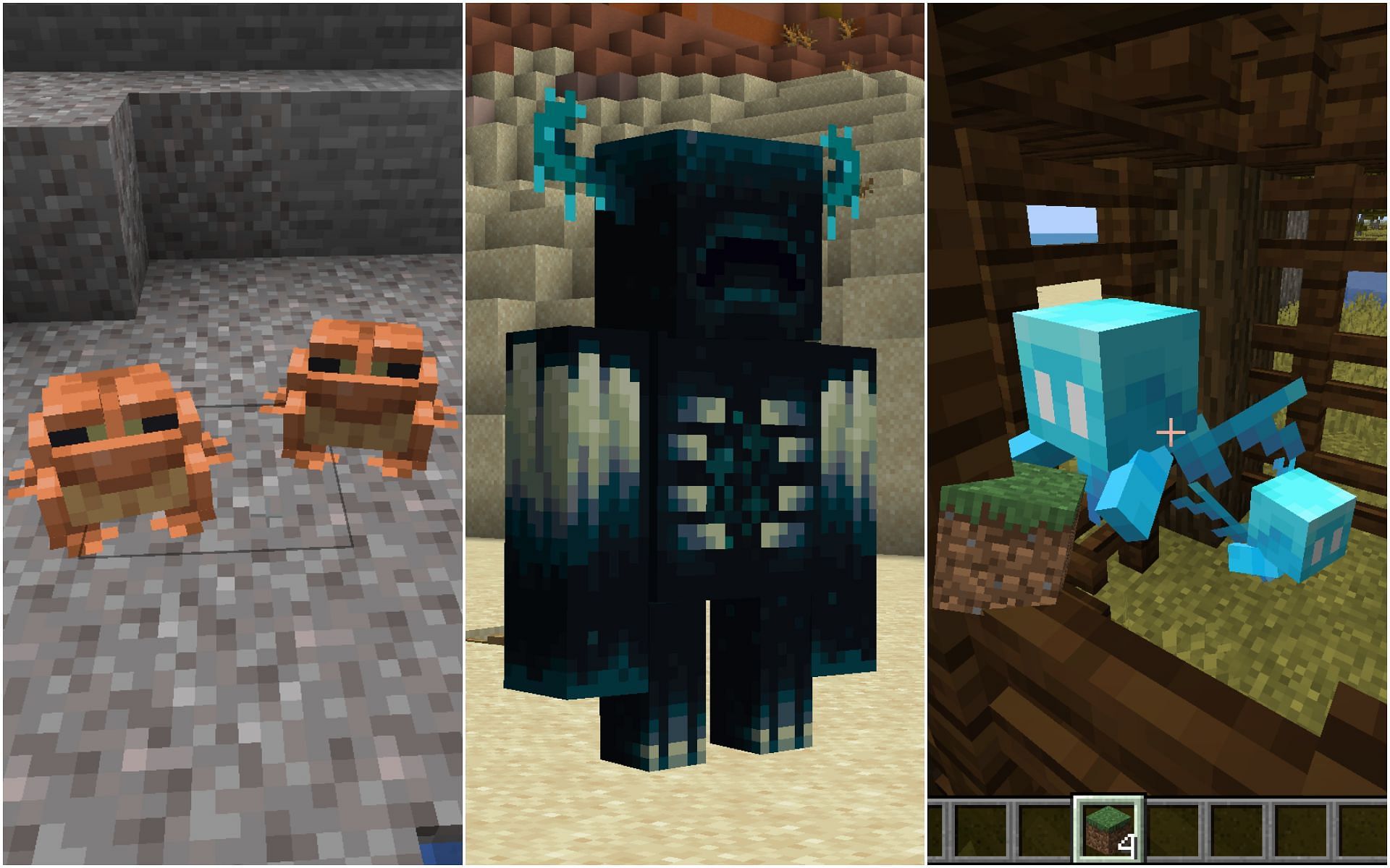 Some of the new mobs in the latest update (Image via Minecraft 1.19)