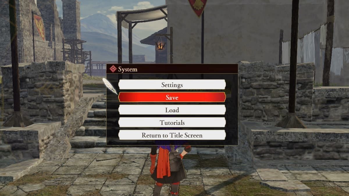 Players can bookmark the game through the system menu (Image via Omega Force)