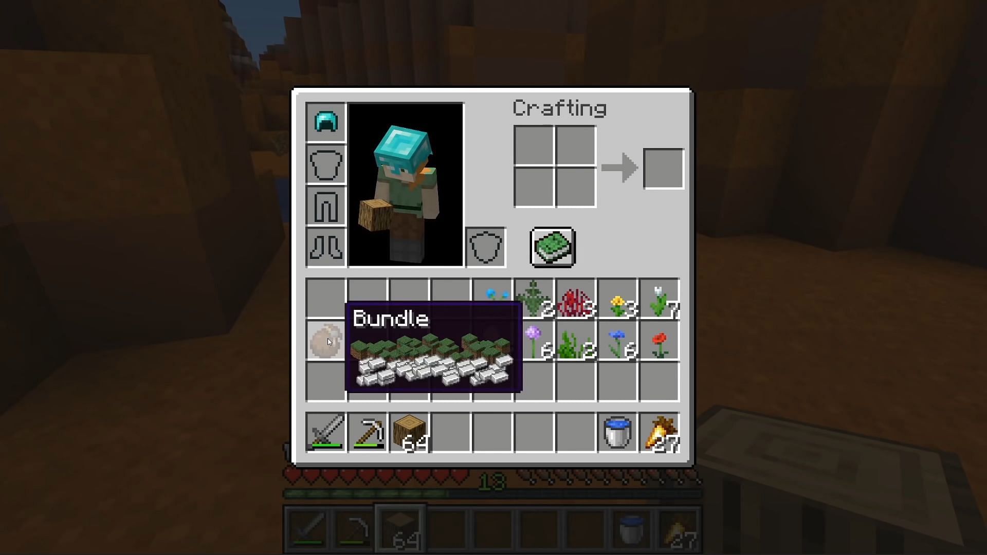 The bundles showcased at the Live event in 2020 (Image via Mojang)