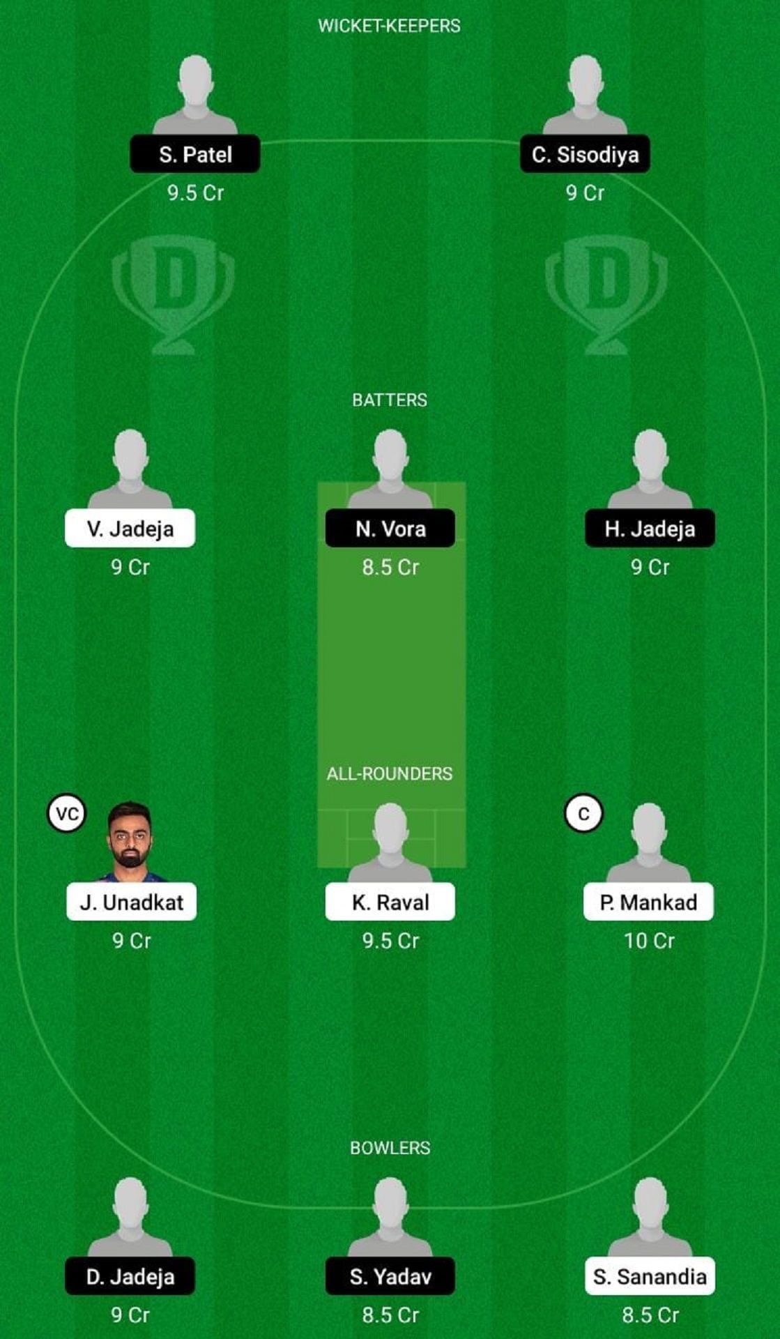 GG vs HH Dream11 Fantasy Suggestion #1