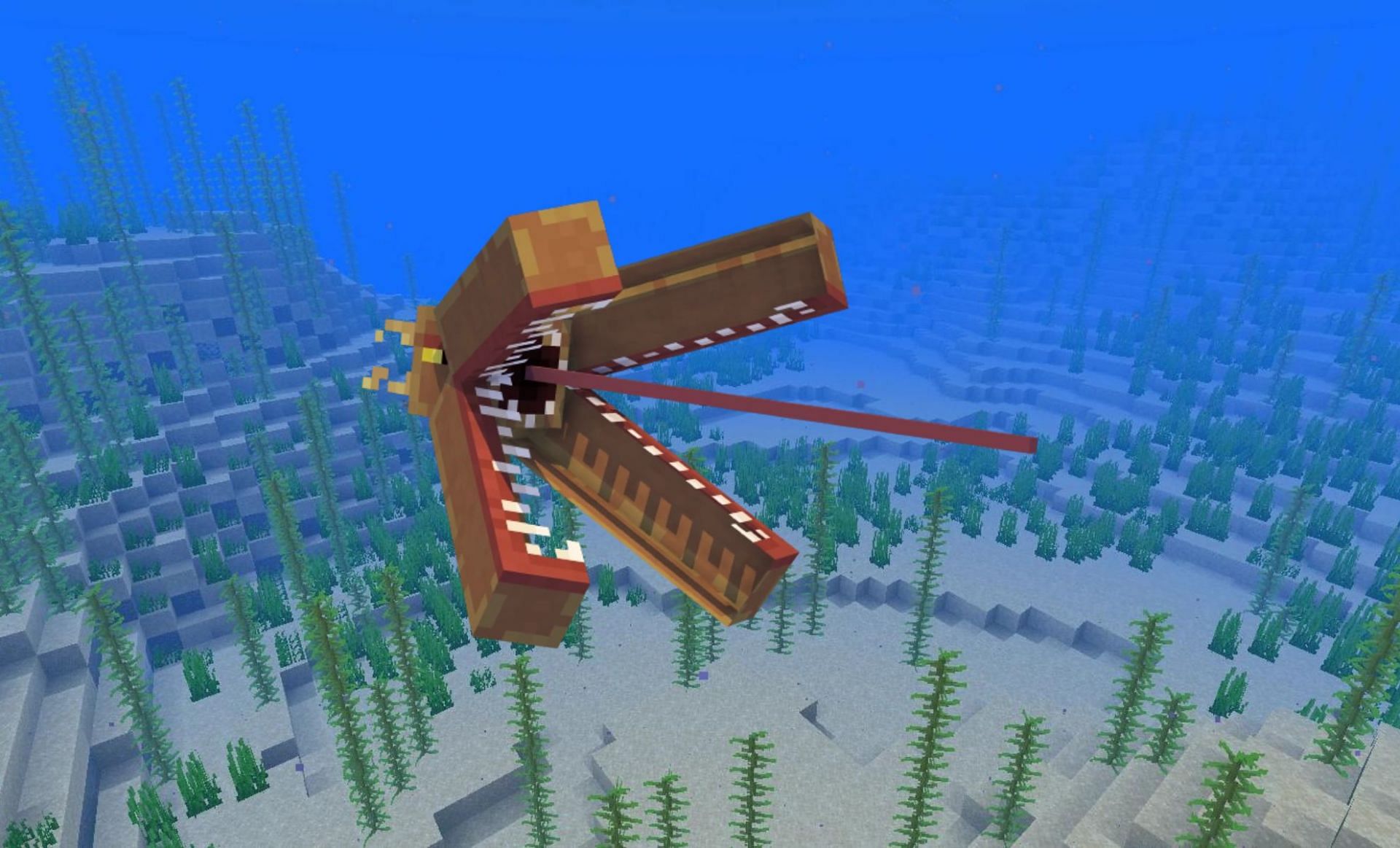 A barnacle in the ocean (Image via Minecraft Wiki)