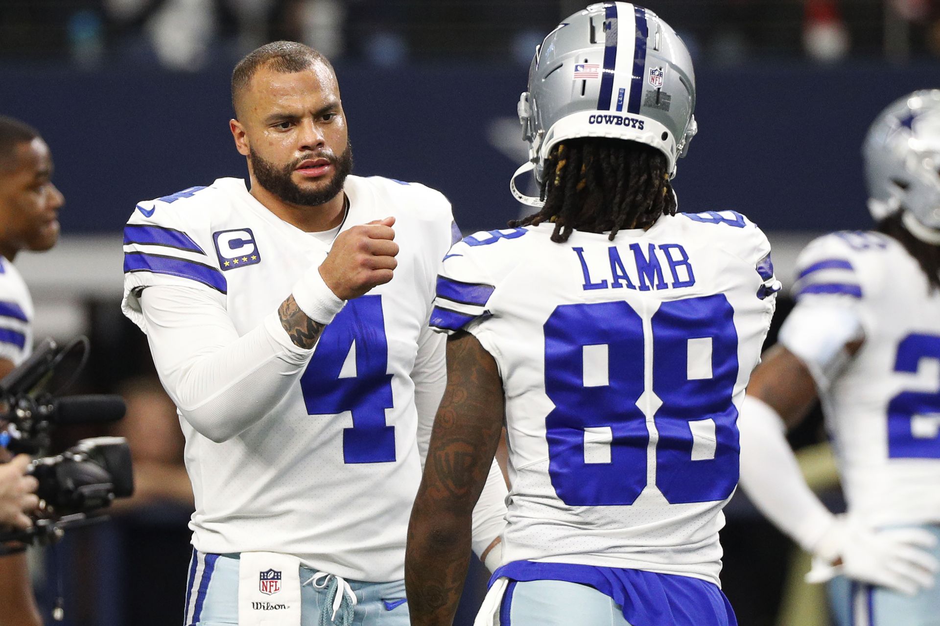 Dallas Cowboys QB Dak Prescott and WR CeeDee Lamb