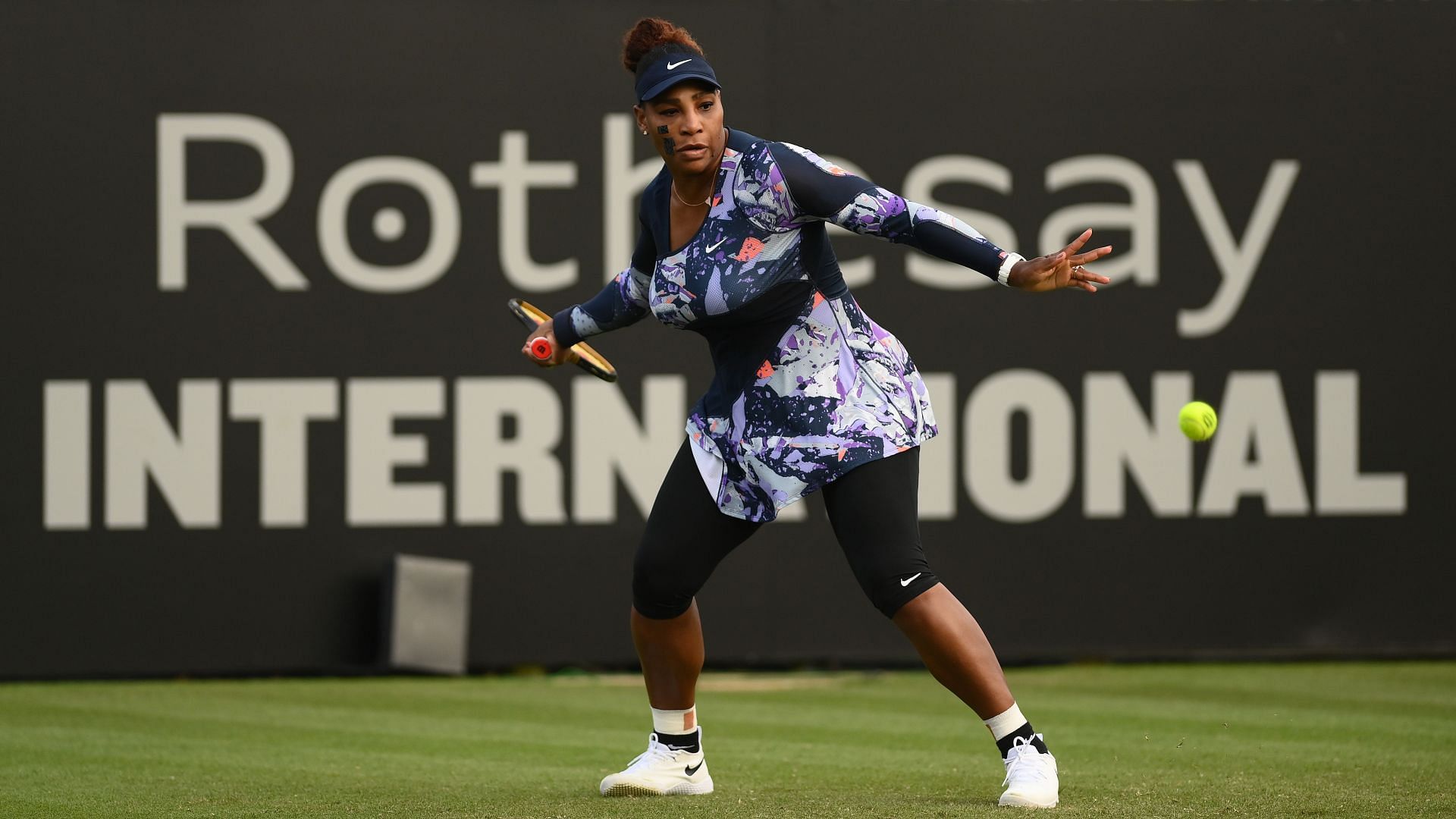 Serena Williams pictured at the Rothesay International Eastbourne.