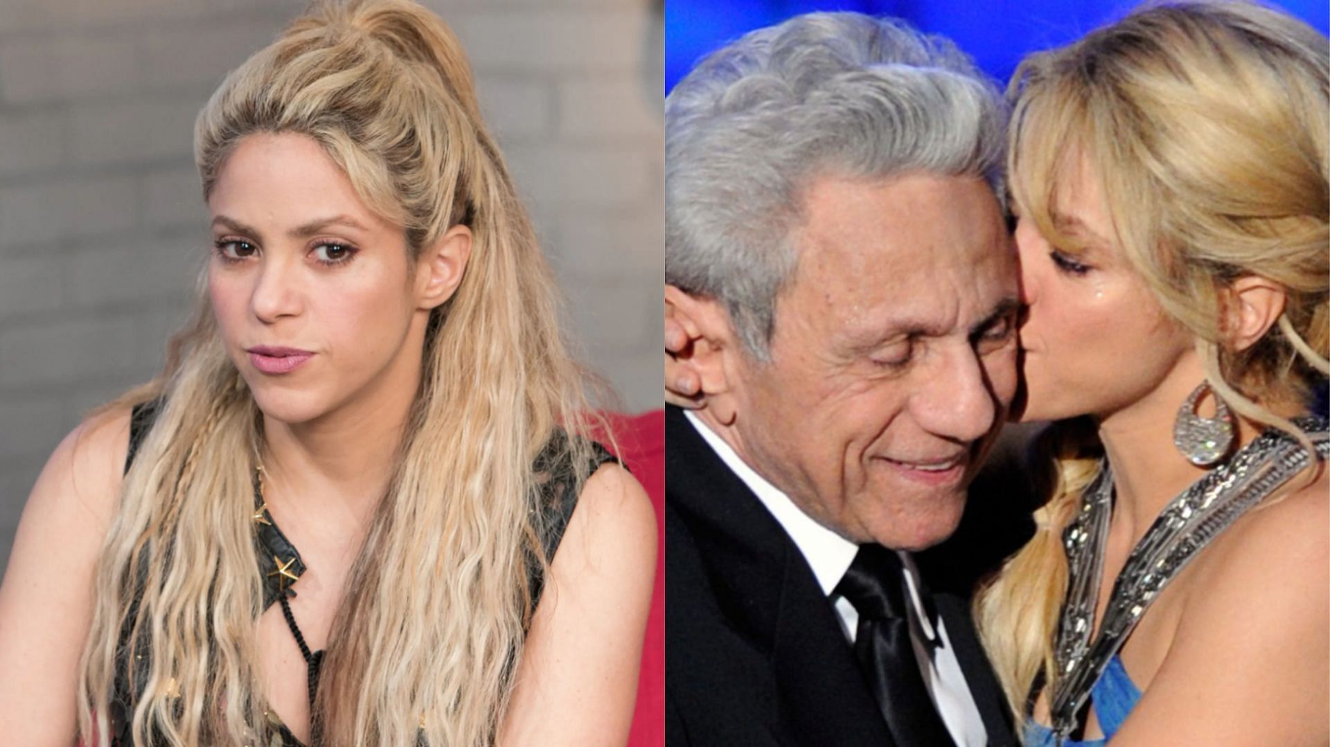 Shakira and her father William Mebarak Chadid (Images via Getty Images)