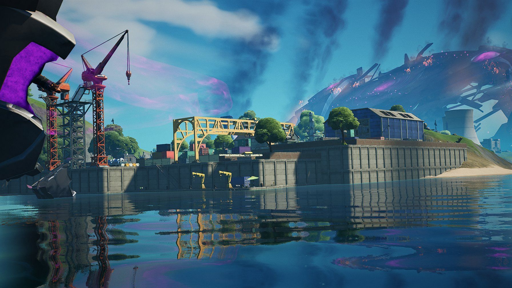 The end of Dirty Docks was a heartbreaking moment in Fortnite (Image via Twitter/XxDeplexerxX)
