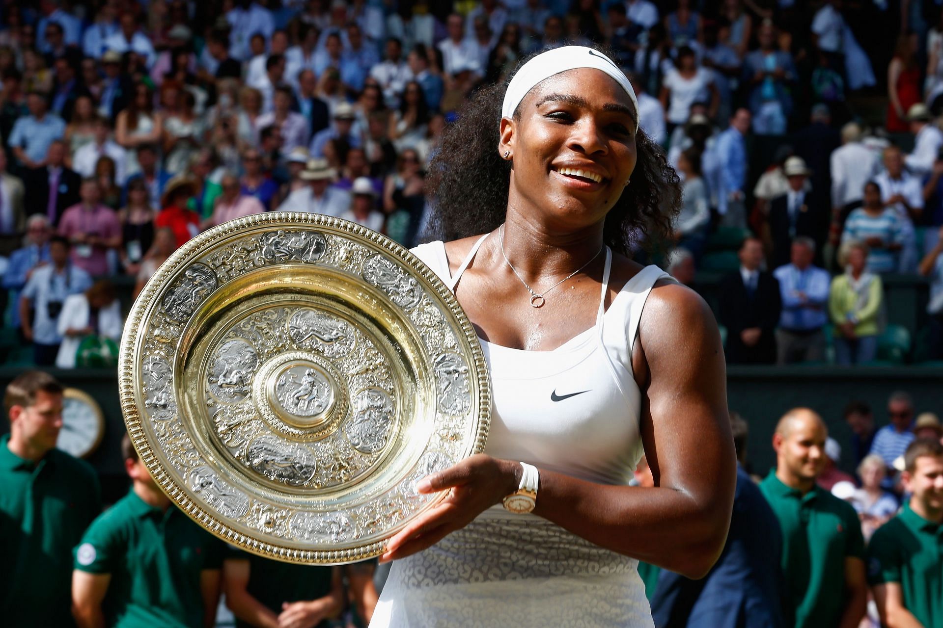 Serena Williams at the 2015 Wimbledon Championships