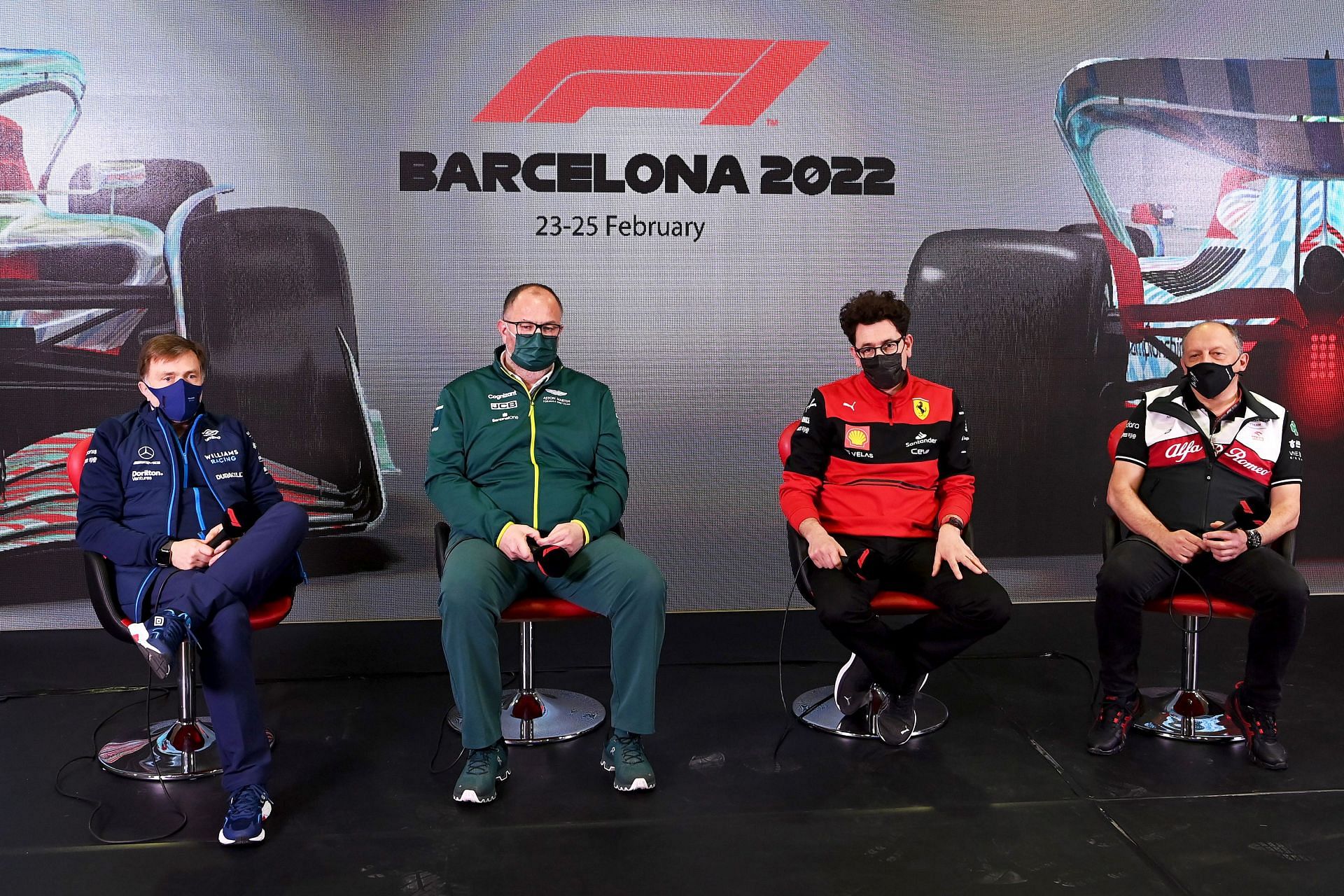 Team principals during the F1 Testing in Barcelona - Day 2