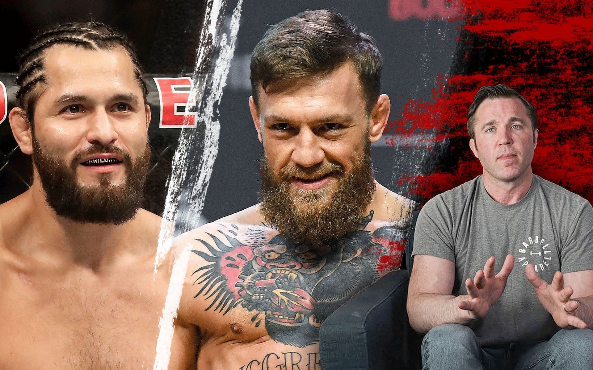 Jorge Masvidal, Conor McGregor and Chael Sonnen [Sonnen image via Chael Sonnen on YouTube; other images via Getty]