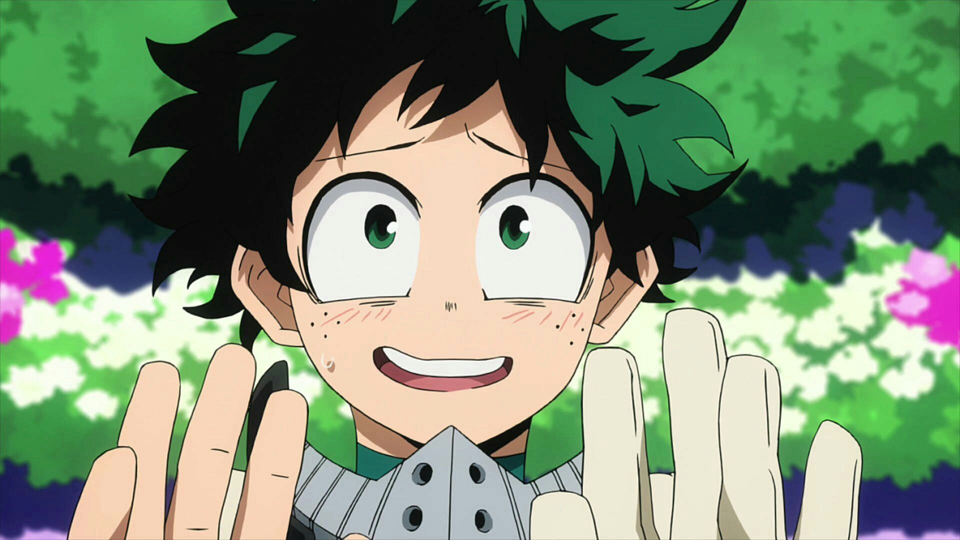 Deku is always nervous about something (Image via Kohei Horikoshi/Shueisha, Viz Media, My Hero Academia)