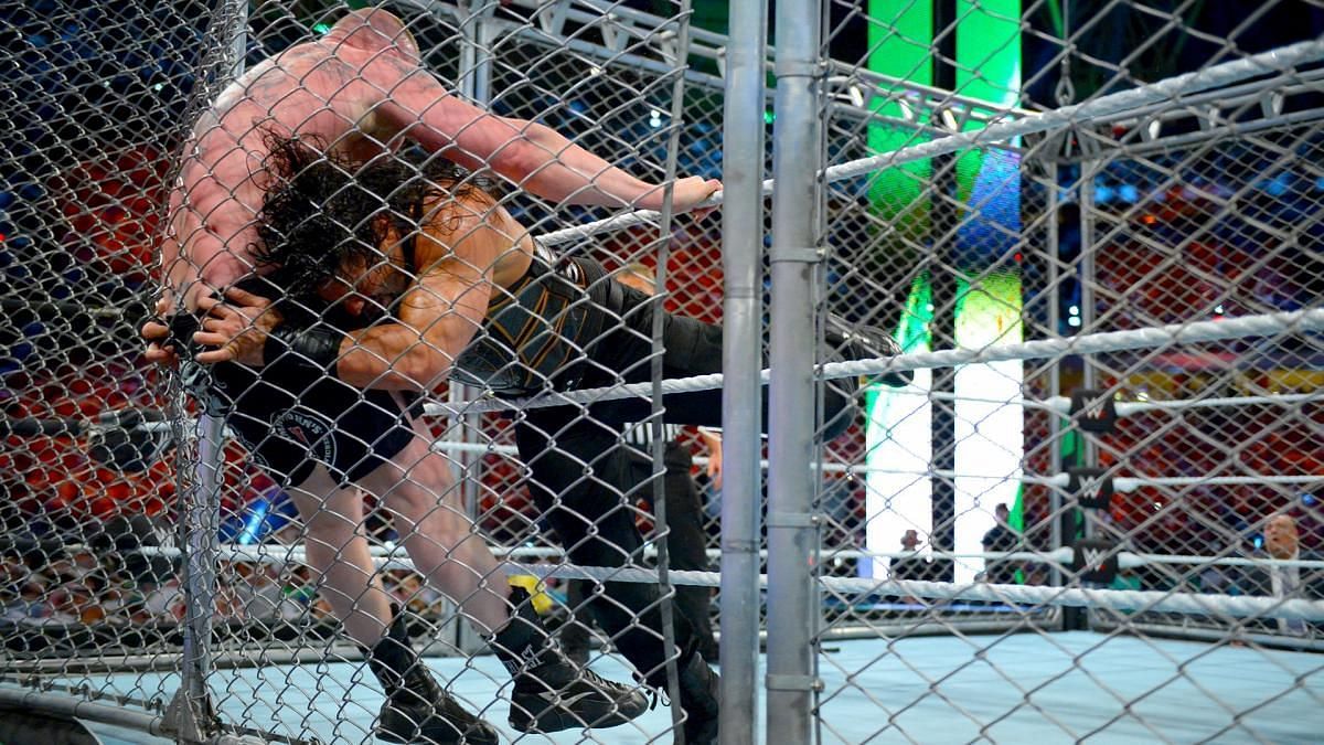 The Steel Cage match between the two stars ended in controversy