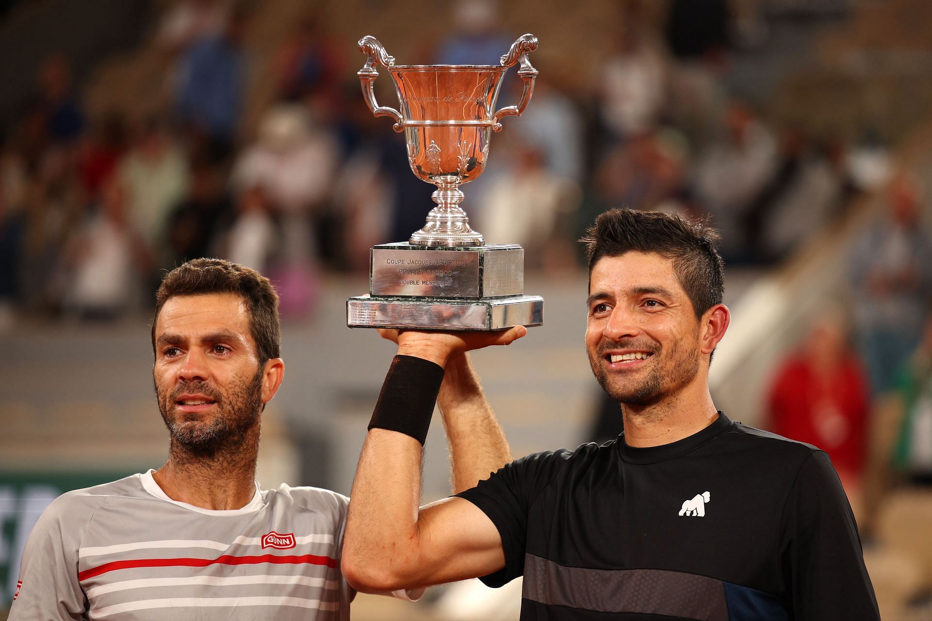 Jean-Julien Rojer and Marcelo Arevalo at the 2022 French Open