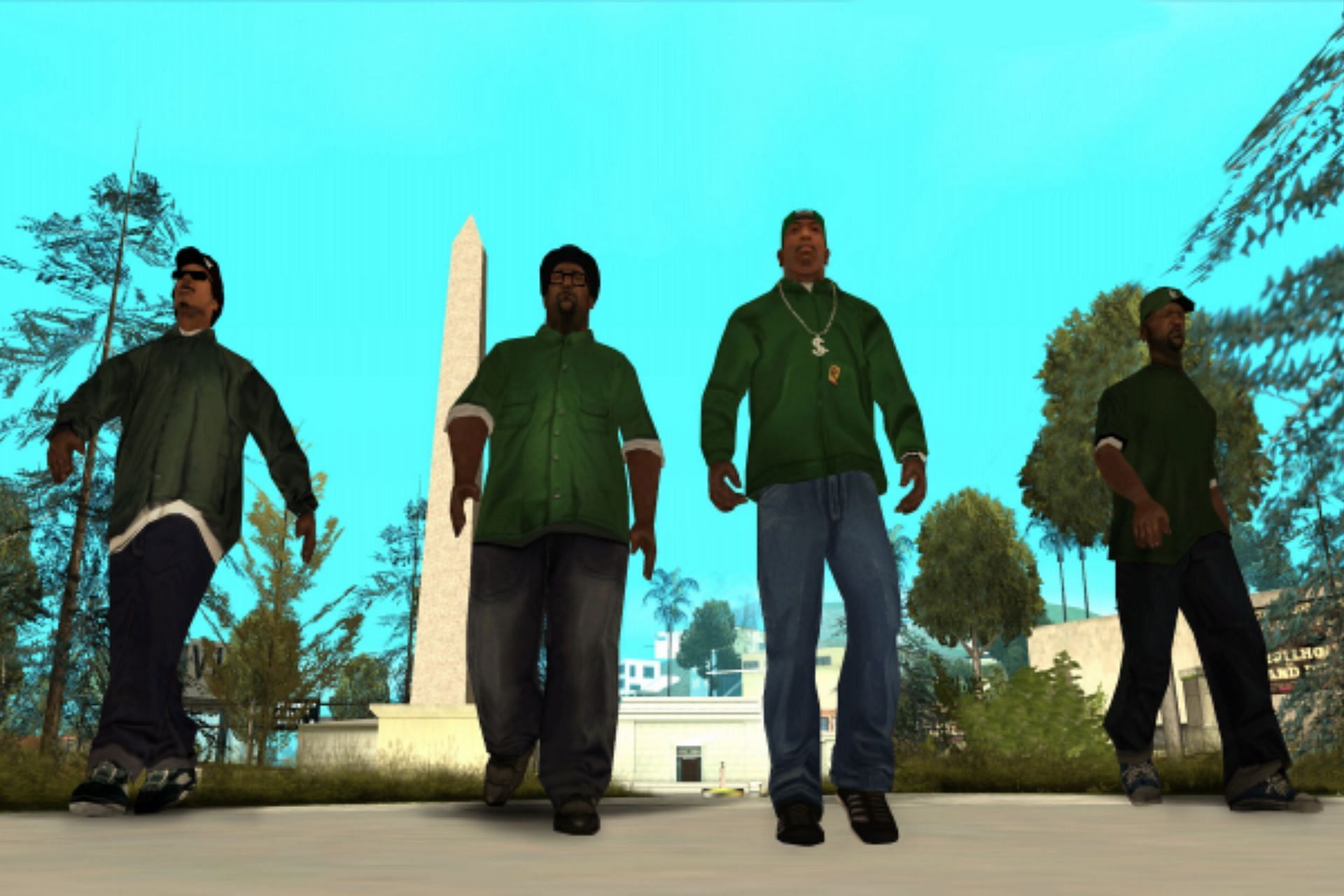 Grove Street Families is an iconic gang in this series (Images via Sportskeeda)