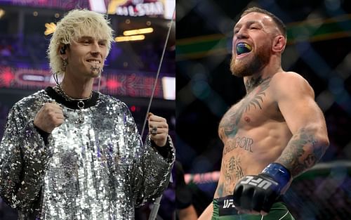 Machine Gun Kelly (left), Conor McGregor (right)