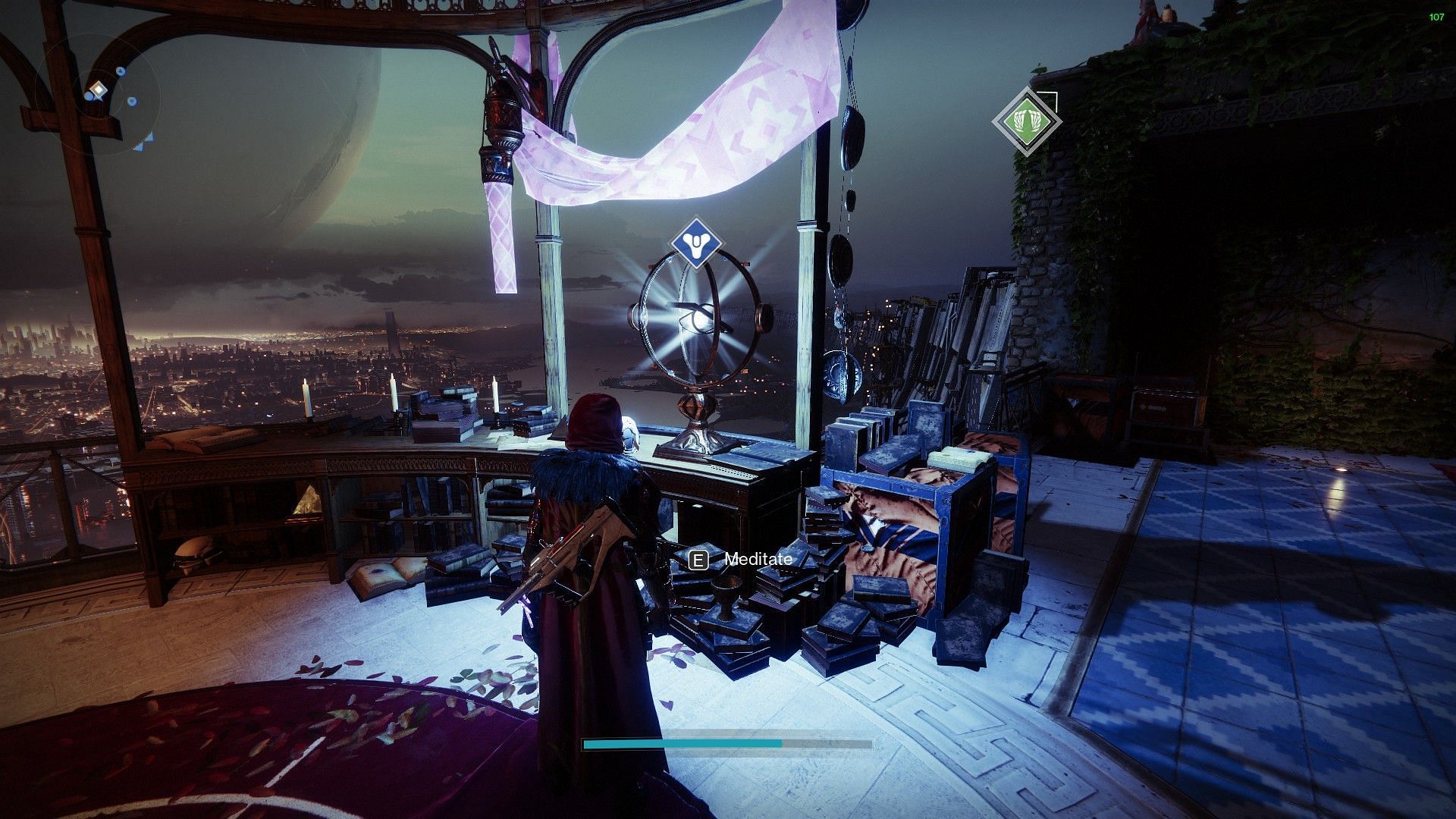 Meditate to acquire the Fragments (Image via Bungie)