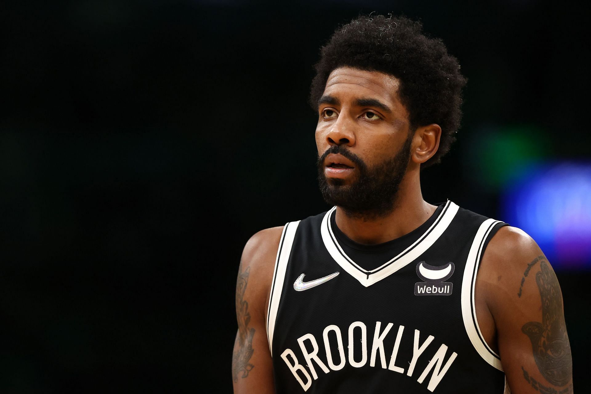 Kyrie Irving during the Brooklyn Nets v Boston Celtics - NBA Playoffs Game Two