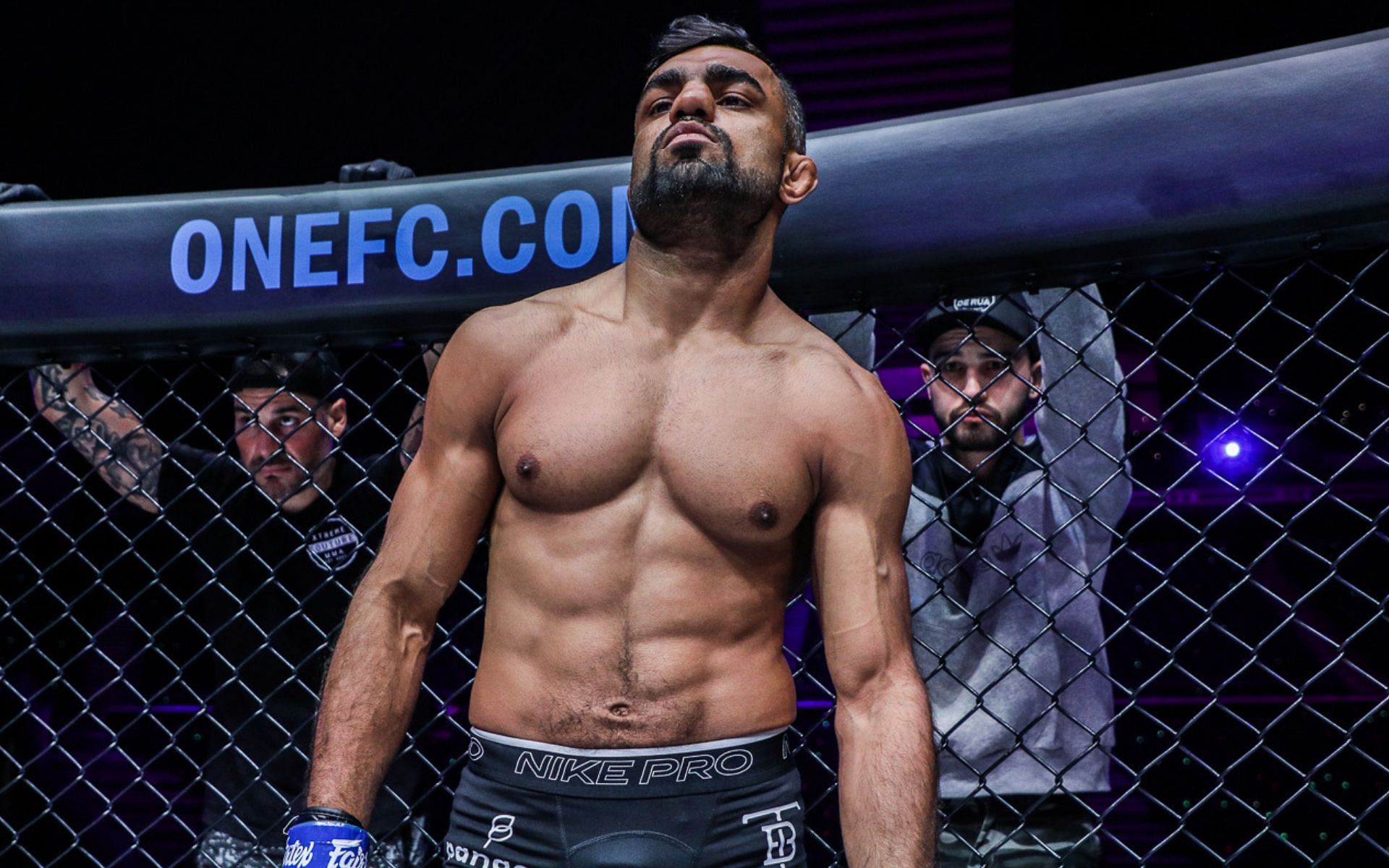 Gurdarshan &quot;Saint Lion&quot; Mangat at ONE:158 [Credit: ONE Championship]